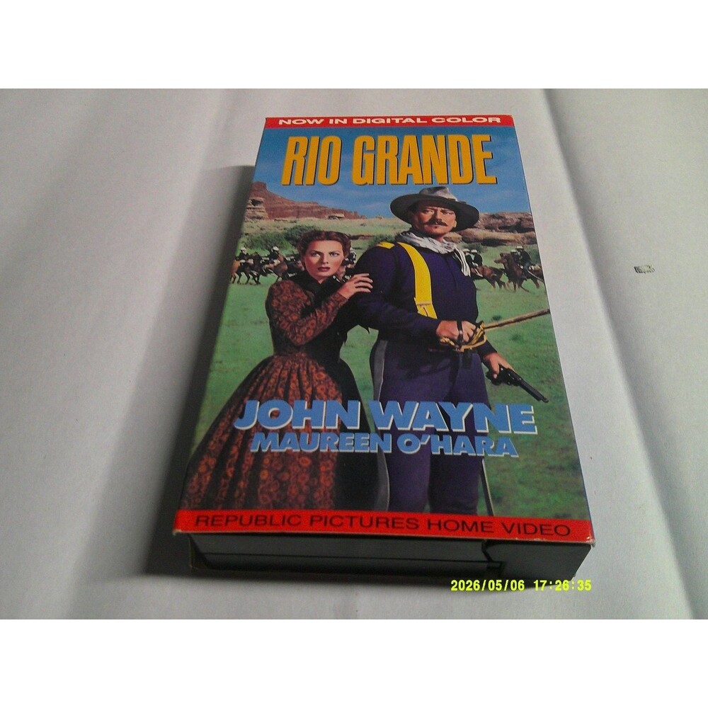 Rio Grande VHS John Wayne Maureen O'Hara Republic Pictures Home Video Colorized